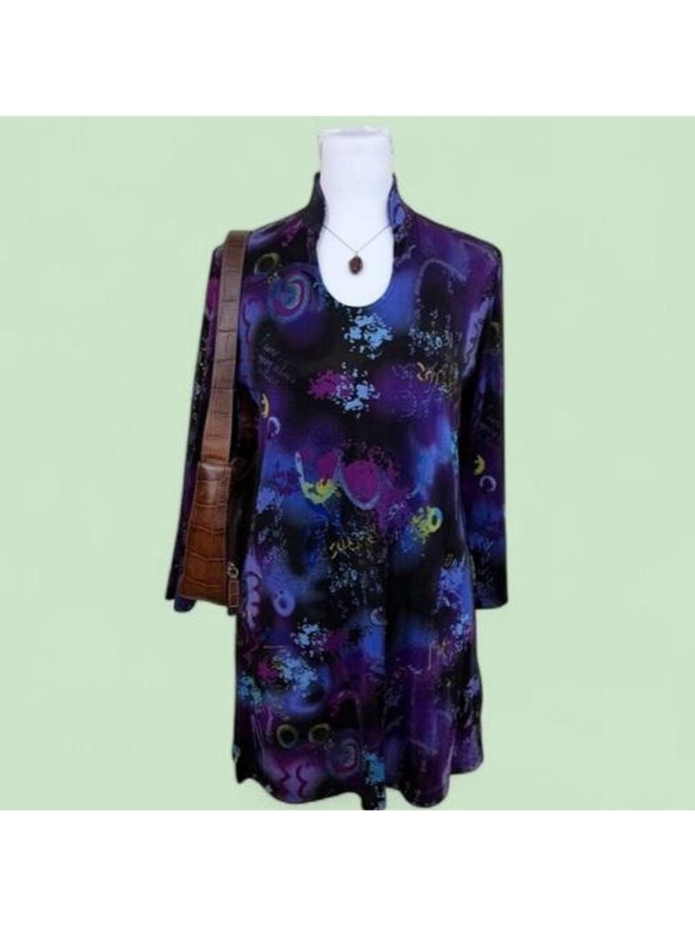y2k cosmic boho tunic top